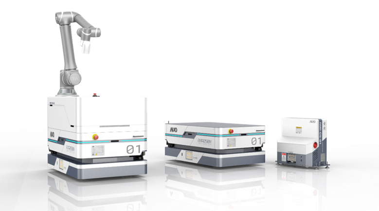 5001拉斯维加斯數位開發的自主式移動機器人（AMR250M），搭配全向輪並結合AI演算法、2D LiDAR、3D攝影機等技術，協助客戶實現產線全自動化